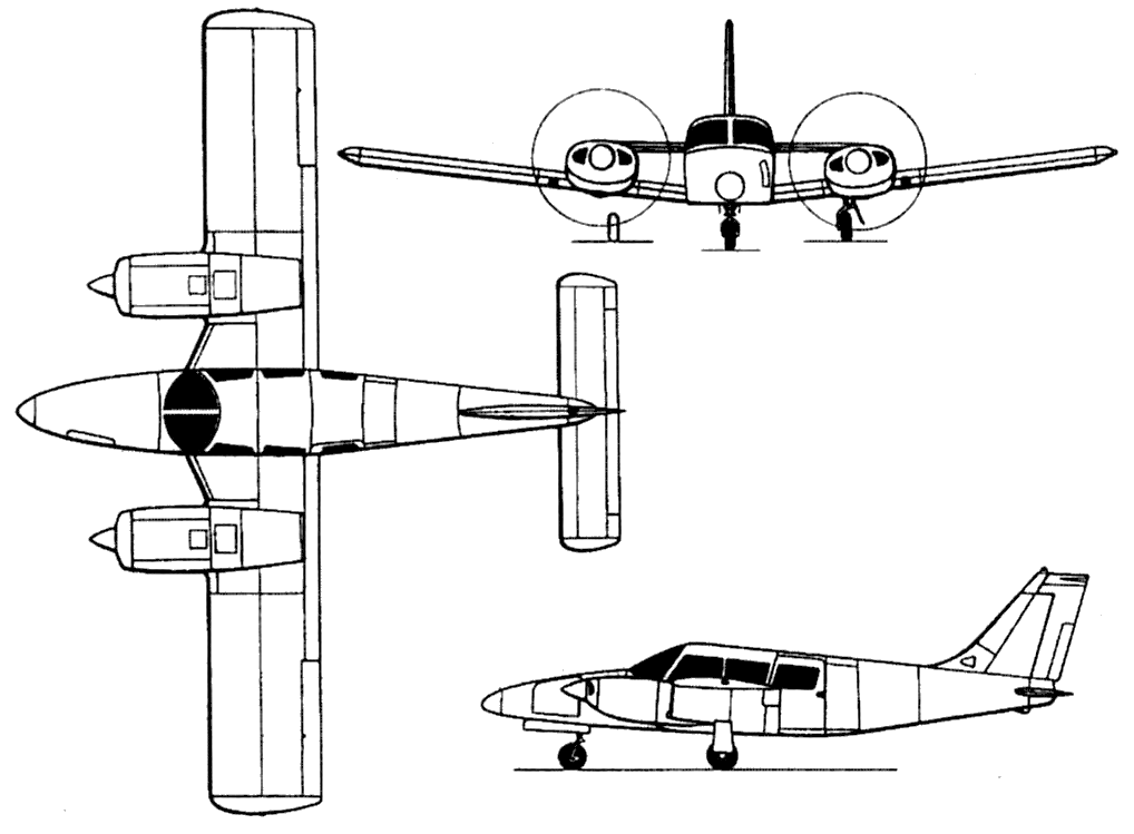 jet Piper PA34 Seneca